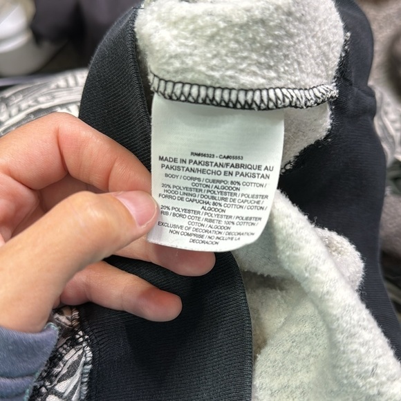 Vintage Nike Club All Over Print Hooded Sweatshirt Size Small - Picture 8 of 11